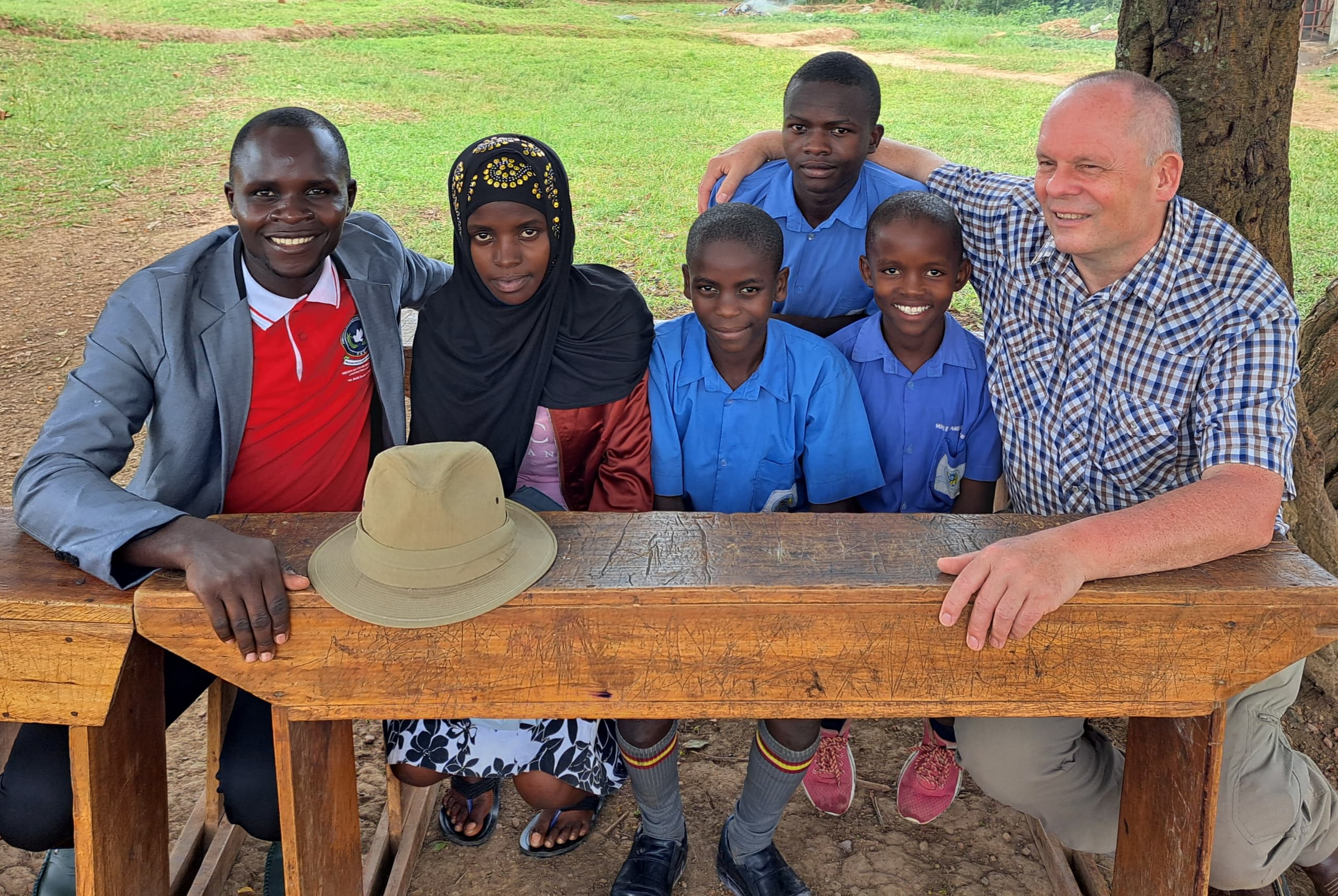 Uncle Jeff with students